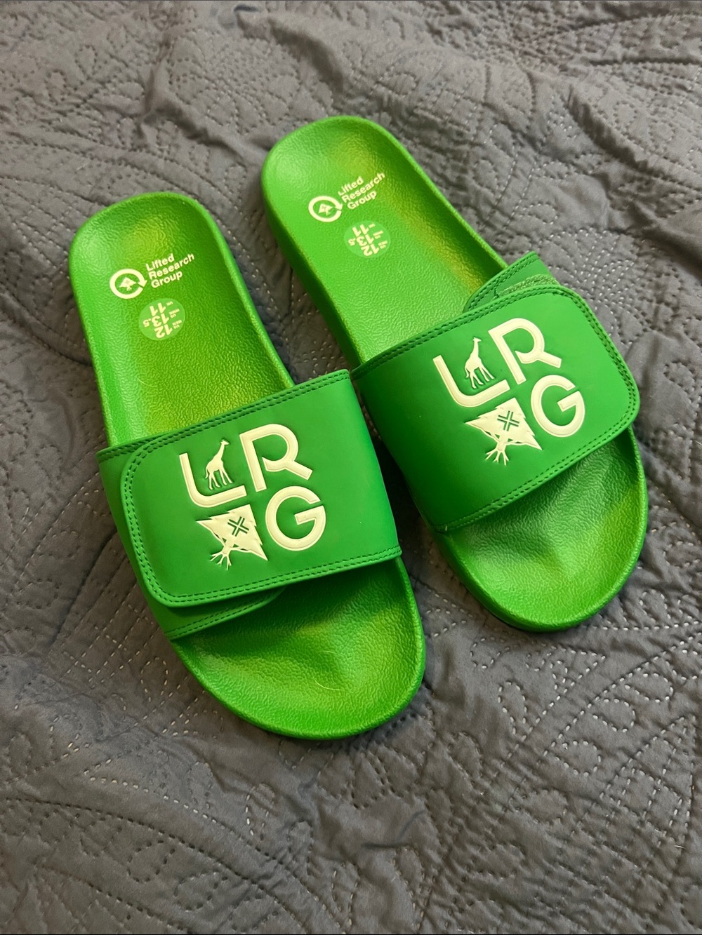 🔥LRG GREEN ADJUSTABLE SLIDES